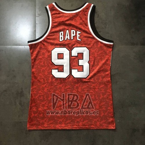 Camiseta Portland Trail Blazers Bape NO 93 Retro Rojo